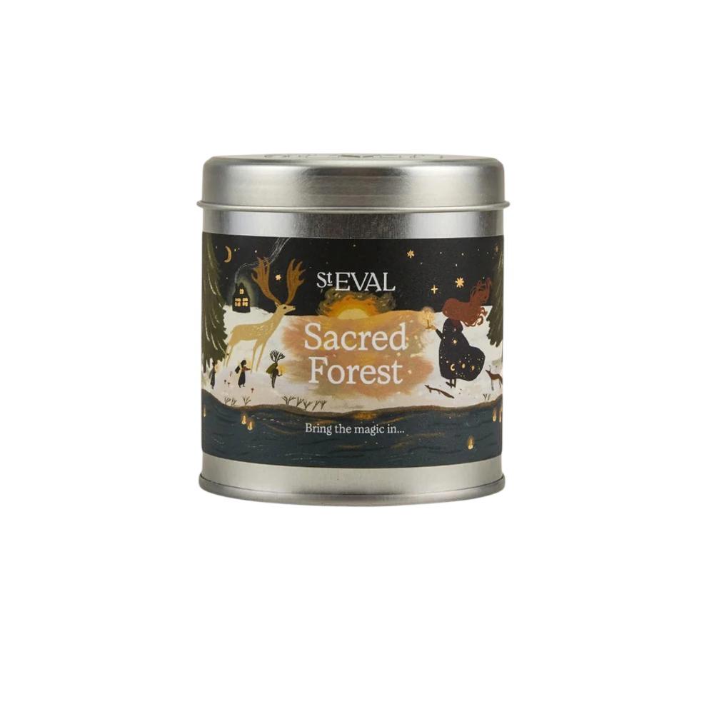 St Eval Tin Candle Sacred Forest